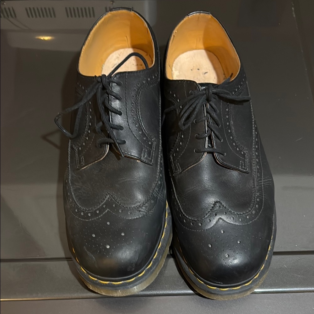 Classic Black Leather Dr. Marten’s Men's Brogues - sz 13 US/ 42 EU / UK 12